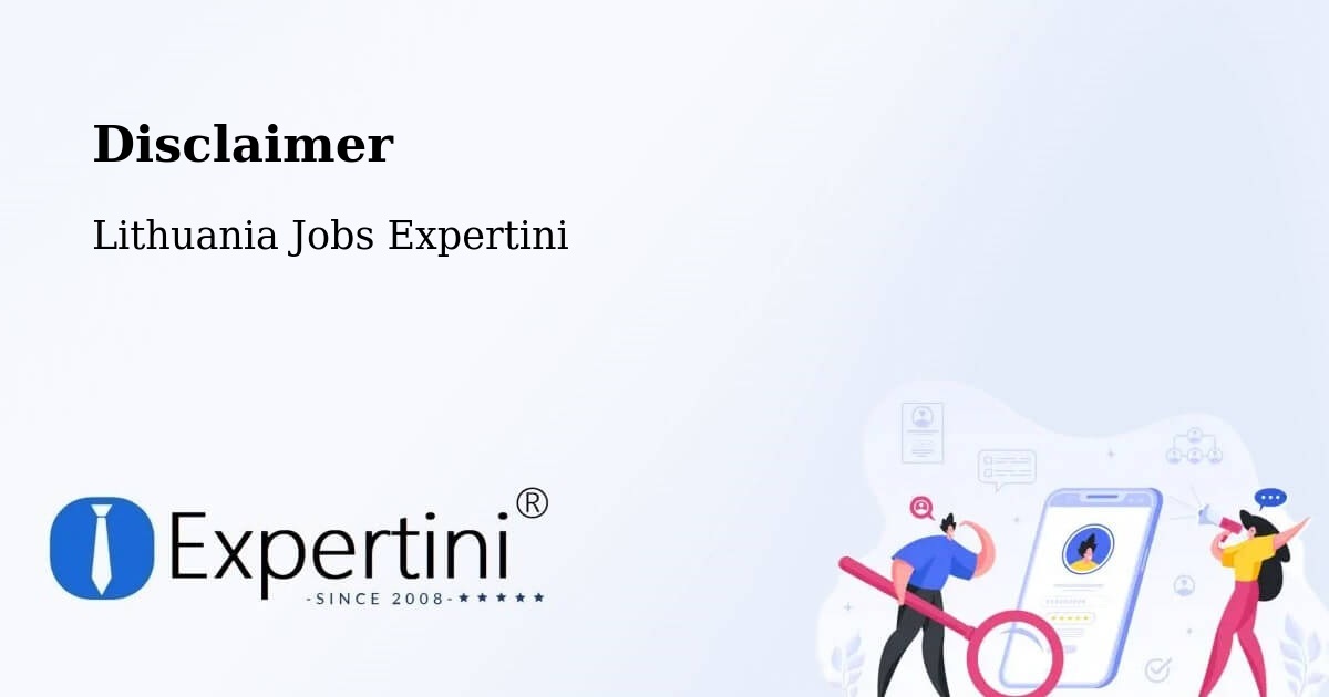 Disclaimer – Rasos - Lithuania Jobs Expertini