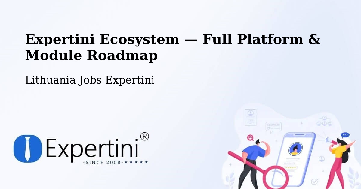 Expertini Ecosystem — Full Platform & Module Roadmap – Rasos