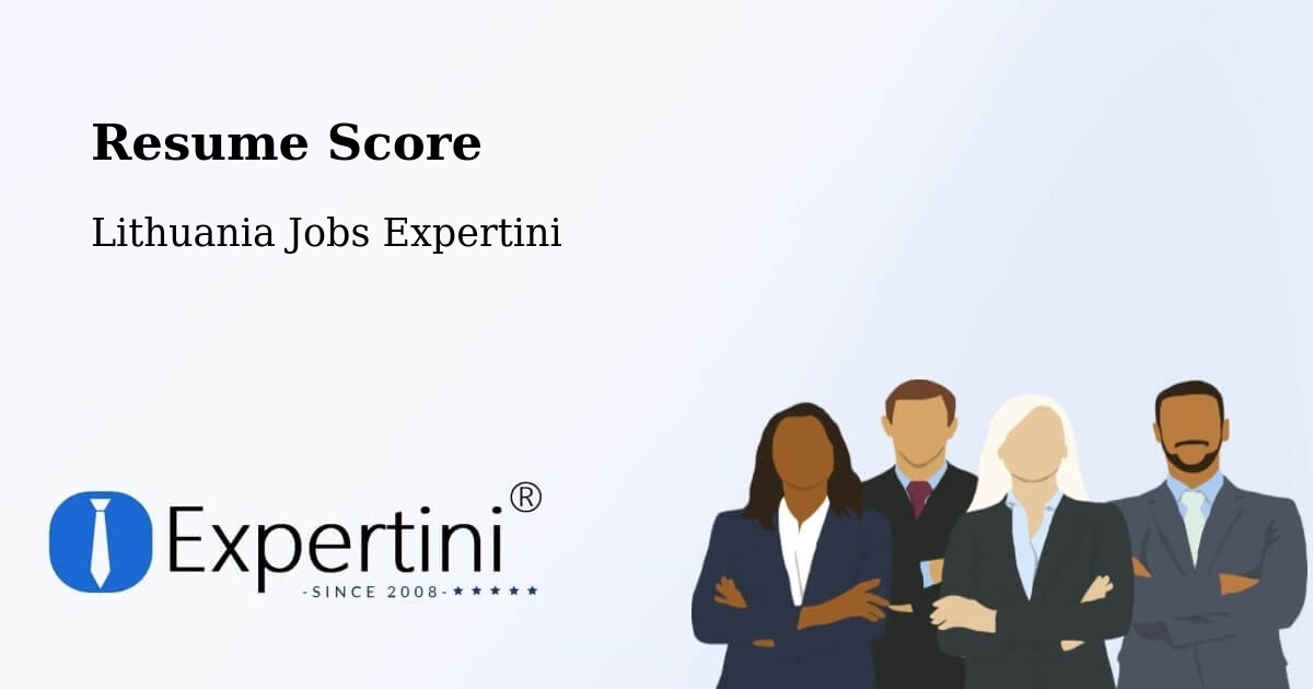 Resume Score & Job Description Match Tool – Rasos - Lithuania Jobs Expertini